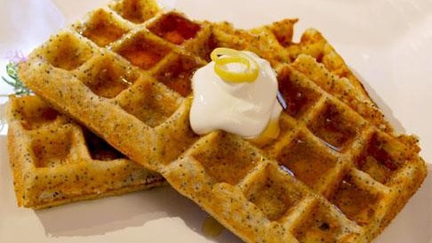 Image of Lemon Poppy Seed Belgian Waffles