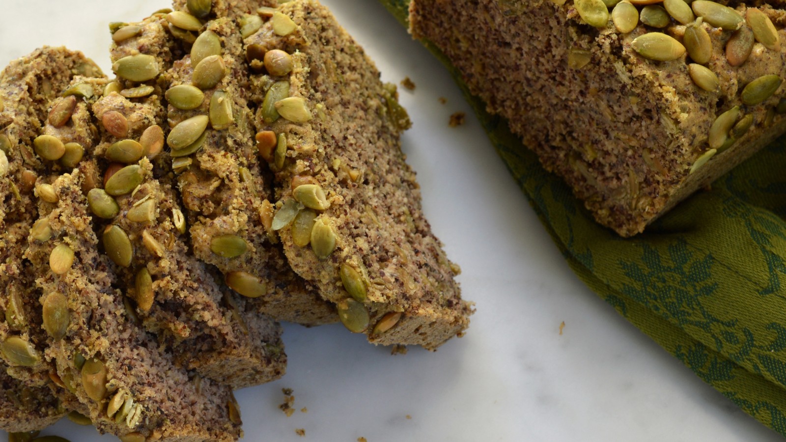Image of Paleo Almond Bread with Pumpkin Seeds