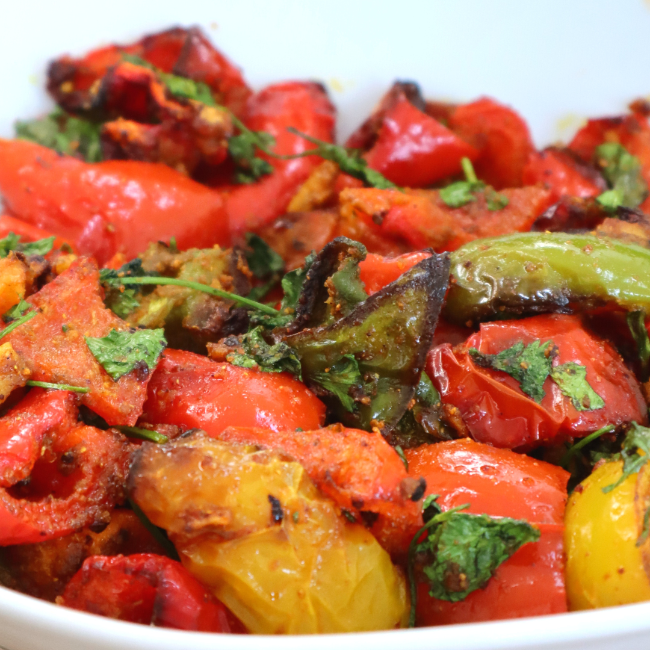 Image of Pepper 4 Ways - Roasted, Curried Peppers