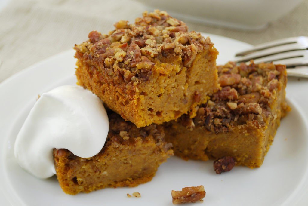 Pumpkin Bars with Cinnamon Cream Cheese Frosting - Just so Tasty