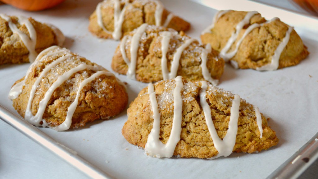 Image of Pumpkin Scones with Maple Glaze