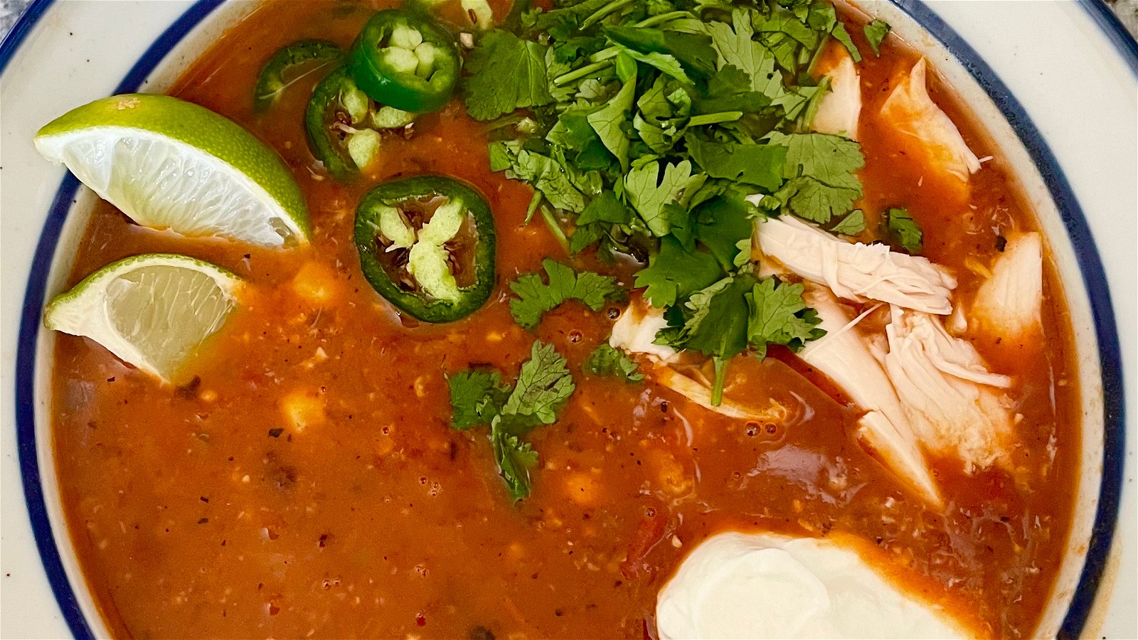 Spicy Chicken Tortilla Soup – Pat Cooks