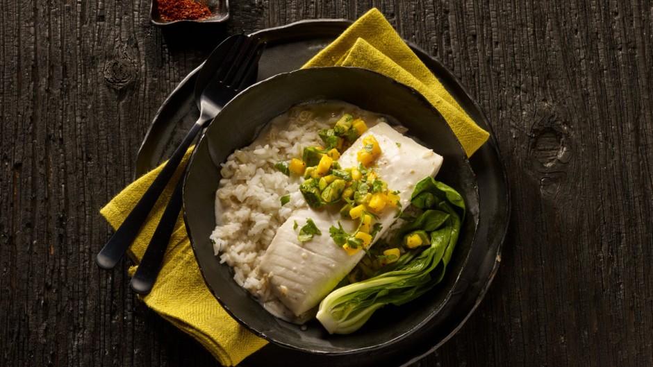 Image of Coconut Poached Halibut