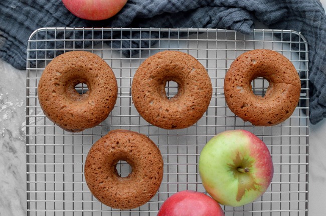 Image of Vegan Apple Spice Donuts (Baked)