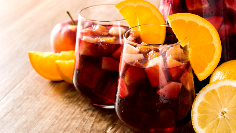 Image of Sparkling Rose Blood Orange Sangria