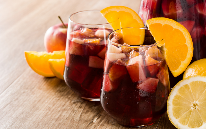 Sparkling Rose Blood Orange Sangria