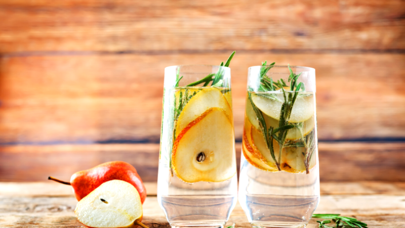 Image of Pear And Ginger-Sage Champagne