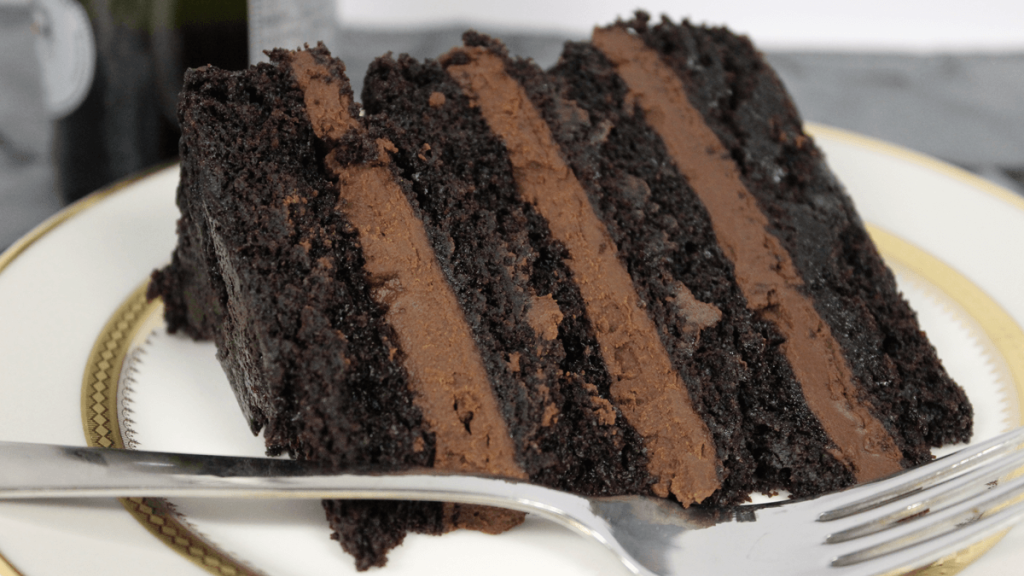 Image of Decadent Chocolate Cake with Dark Chocolate Ganache