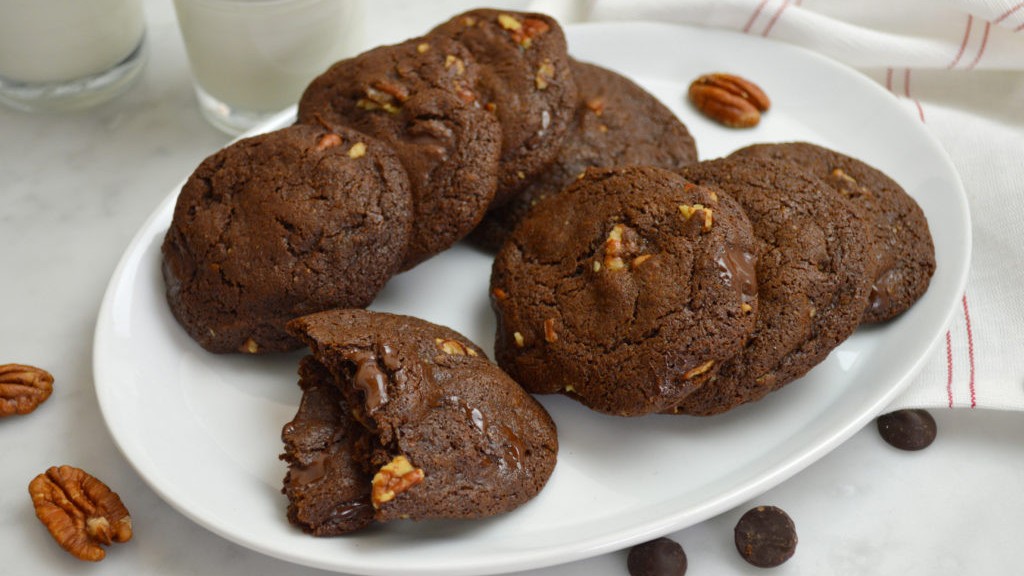 Image of Double Chocolate Spiced Pecan Cookies