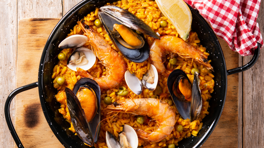 Image of Spicy Piri Piri Shrimp and Mussel Paella