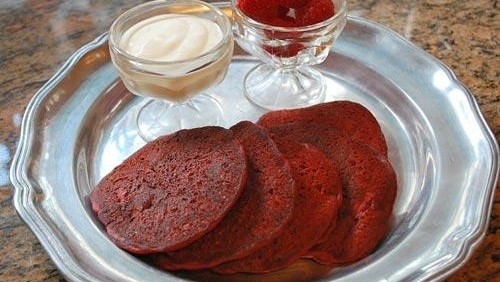 Image of Red Velvet Pancakes (Dairy-Free)