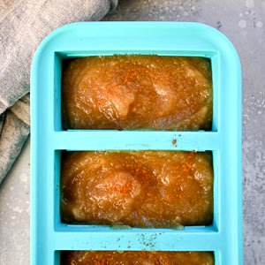 Image of Transfer applesauce to Souper Cubes tray of choice. Ensure the...