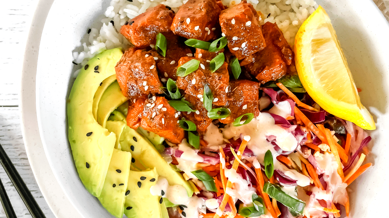 Image of 10 Minute Peri Peri Salmon Bowl