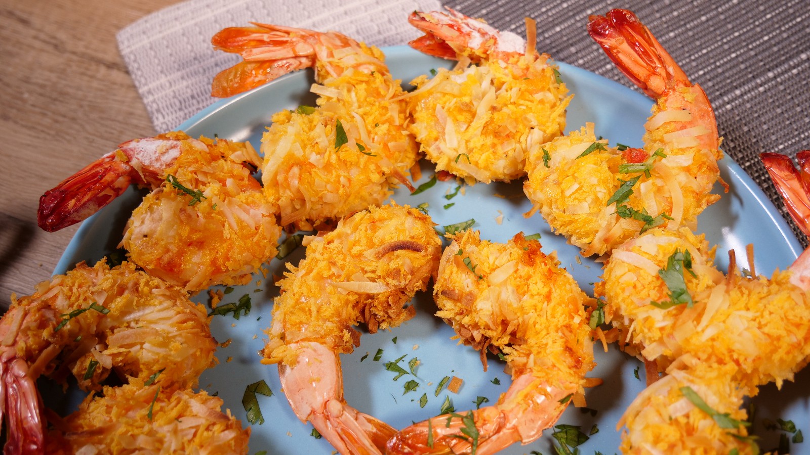Image of Coconut Shrimp in an Air fryer