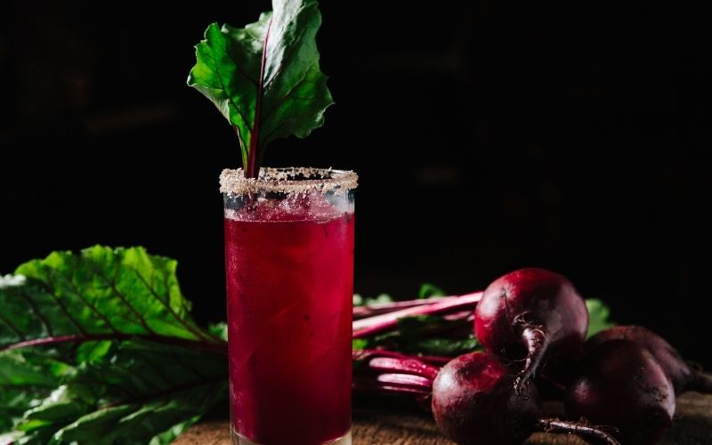 Savory Gin Cocktail With Cynar & Beet Juice