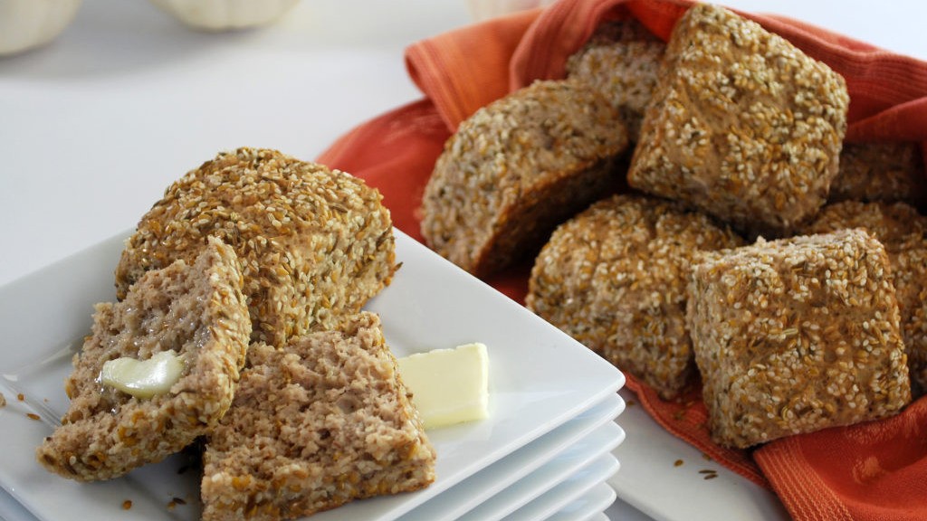 Image of Seeded Dinner Rolls with Nut Flour Blend