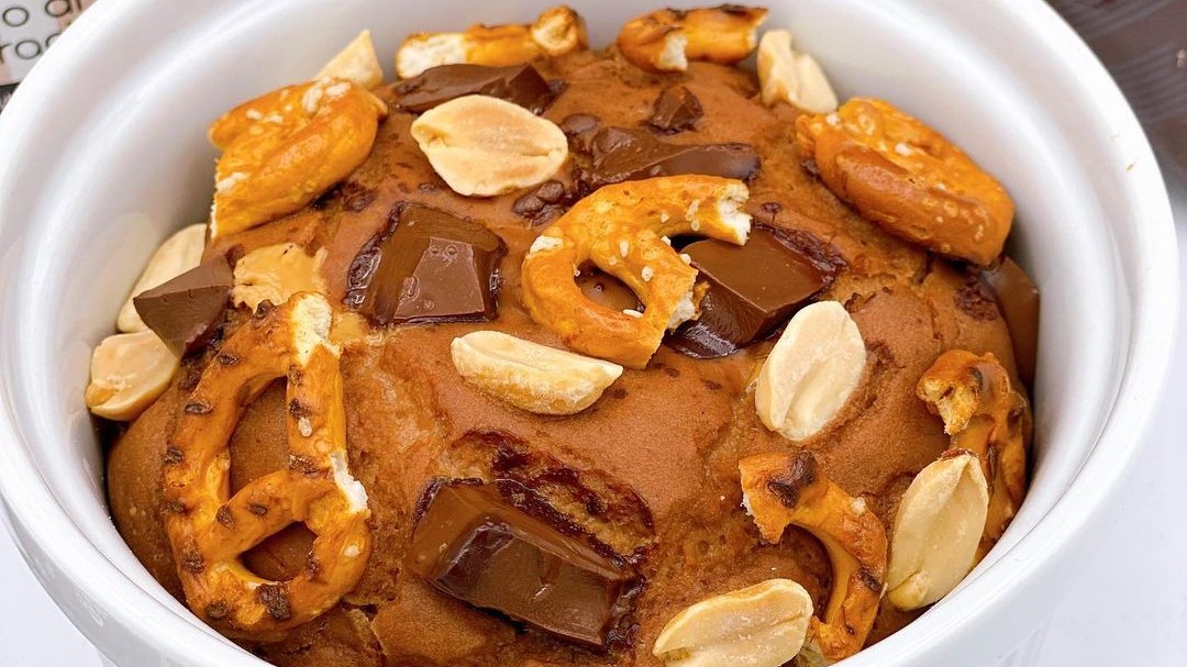 Image of Ricetta tortino snickers per spuntino o merenda