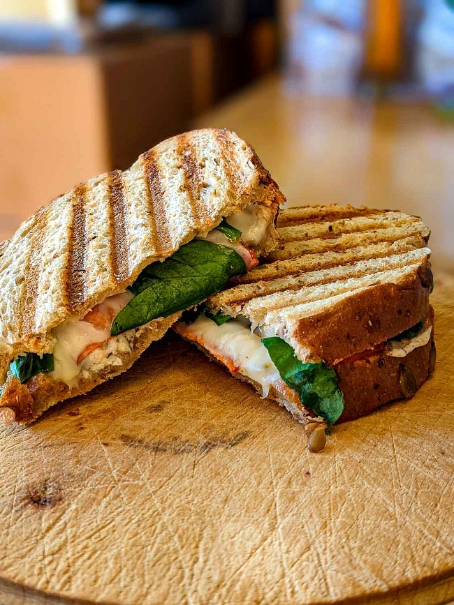 Image of Grilled Cheese and Veg Panini