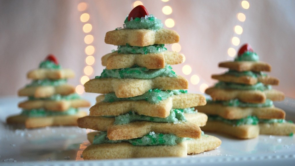 Image of Stacked Star Christmas Tree Sugar Cookies
