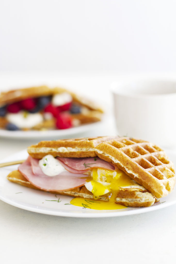 Image of Sweet and Savory Waffles Breakfast Sandwiches