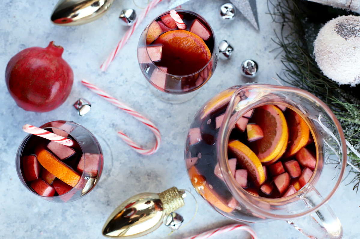 Pomegranate Peppermint Sangria