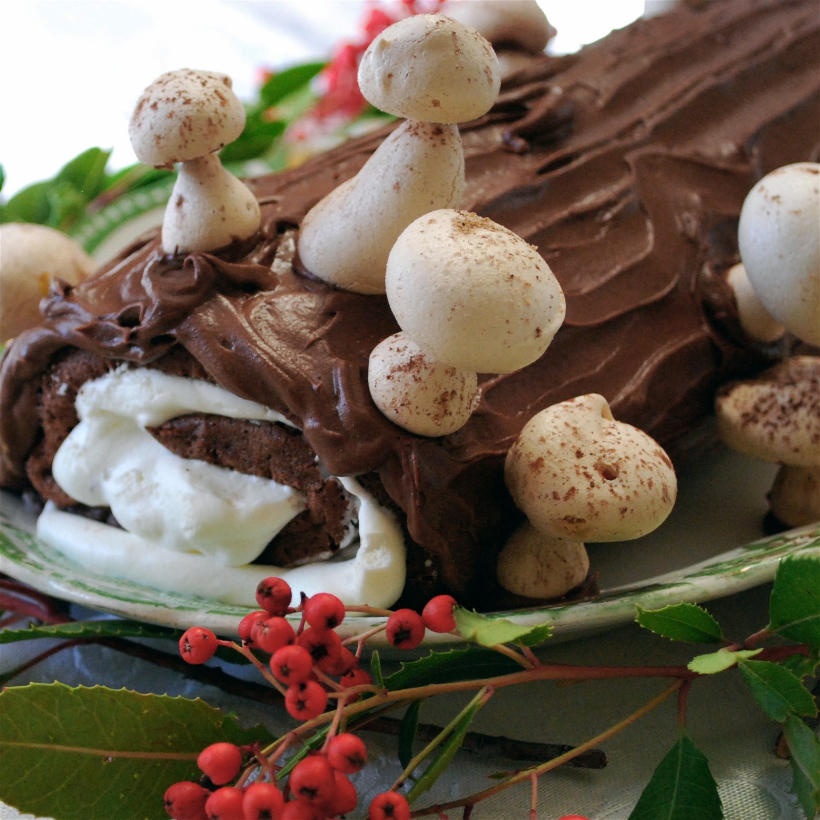 Peanut Butter Yule Log or “Buche de Noel”