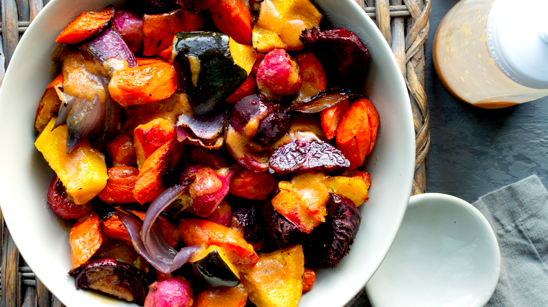 Image of Winter Vegetables with Miso Glaze