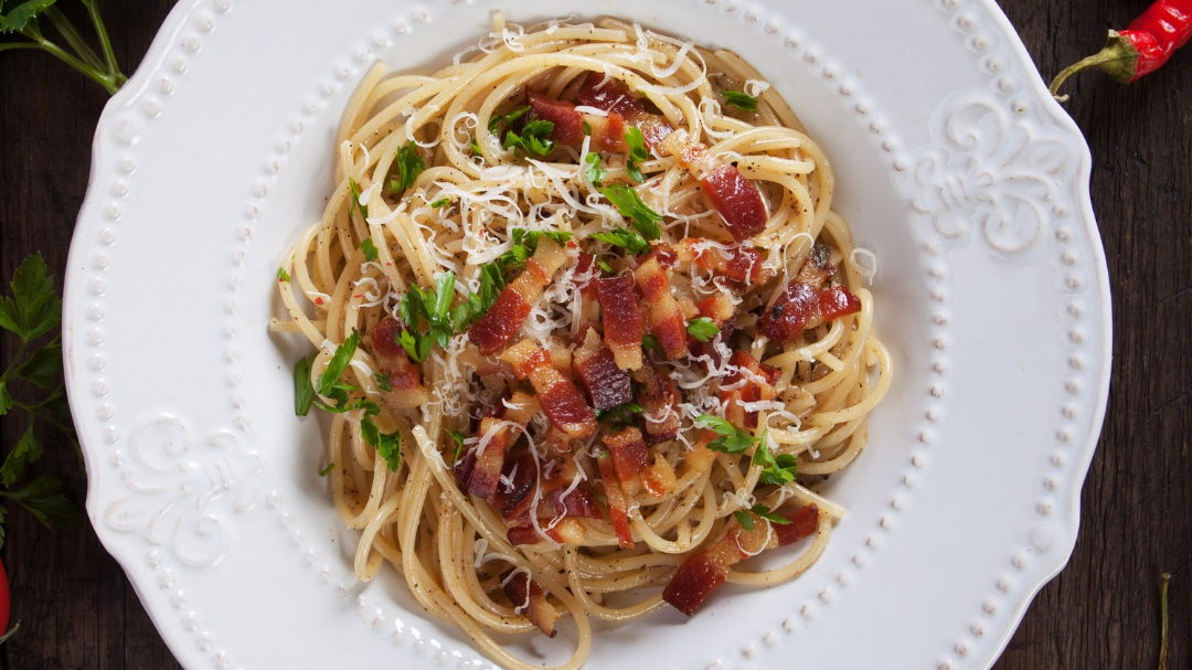 Image of Spicy Jalapeno Fettuccini Carbonara