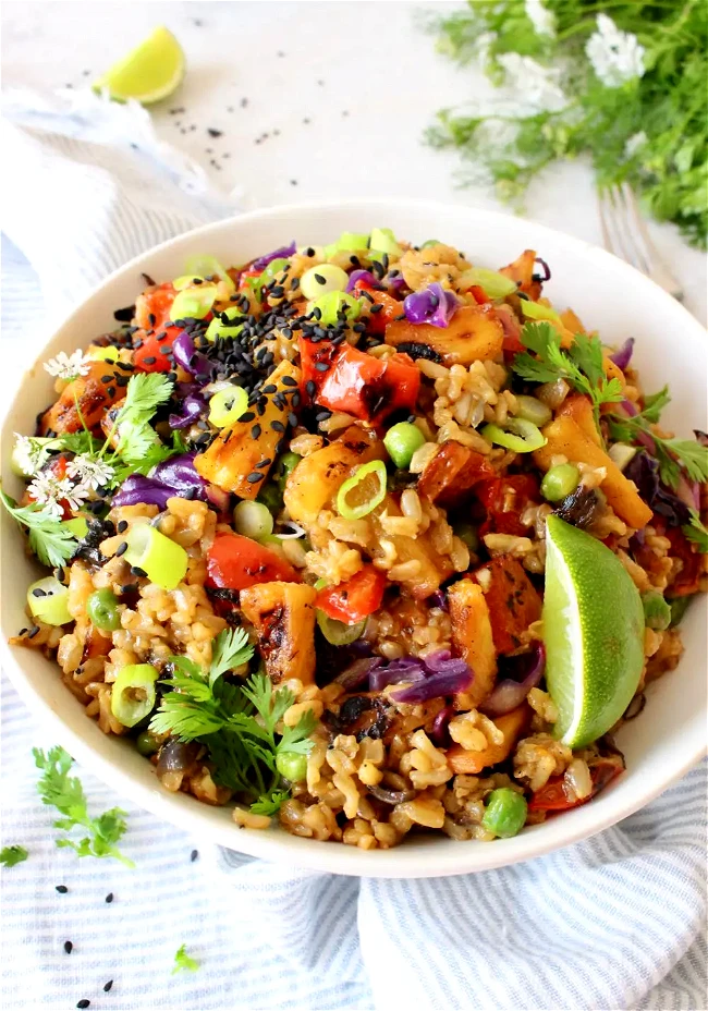 Image of Vegan Pineapple Fried Rice