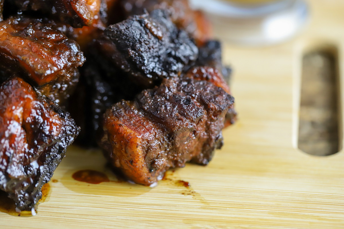 Apple Cider & Hot Honey Mustard Burnt Ends
