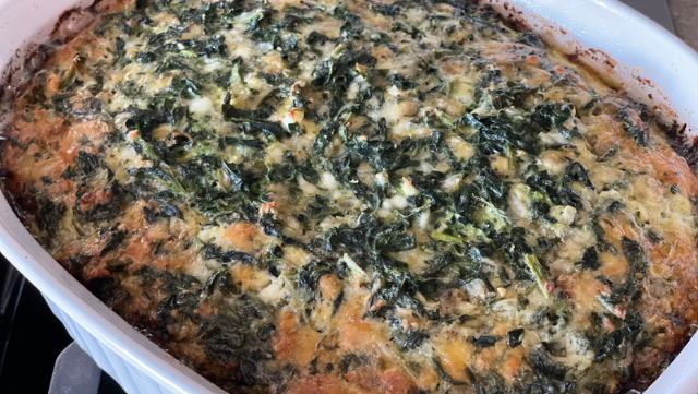 Image of Spinach and Cheese Casserole