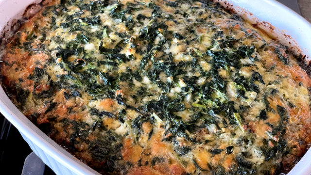 Image of Spinach and Cheese Casserole