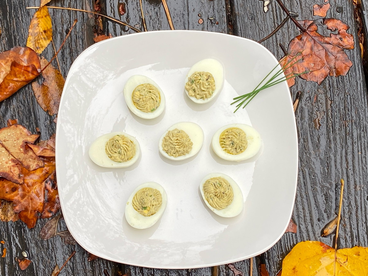 The Best Truffle Deviled Eggs
