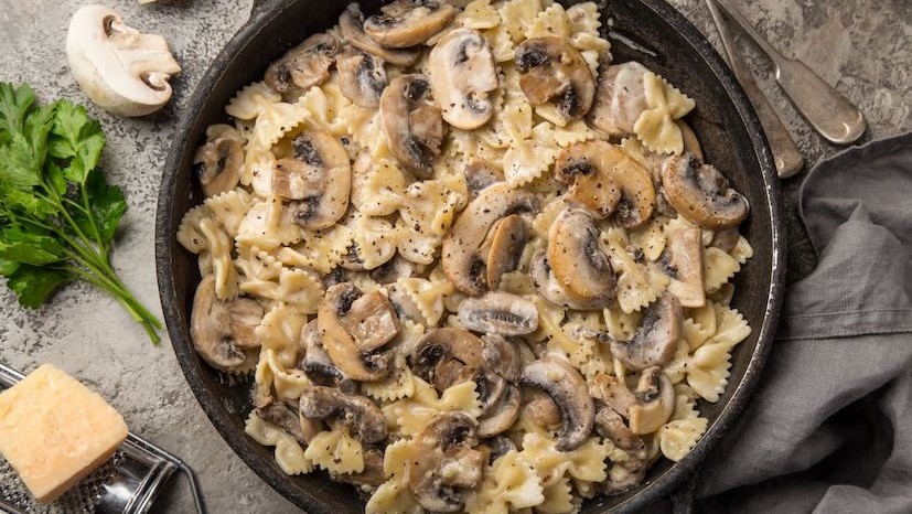 Image of Creamy Garlic Mushroom Pasta