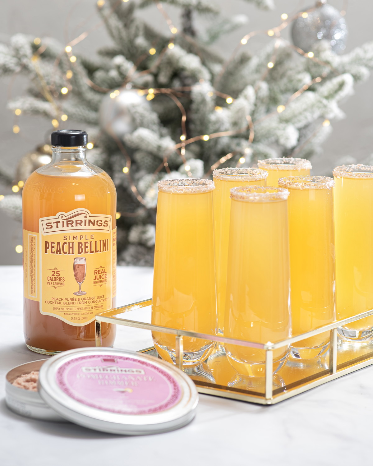 Holiday Peach Bellinis