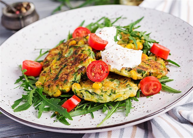Image of Corn and Vegetable Fritters