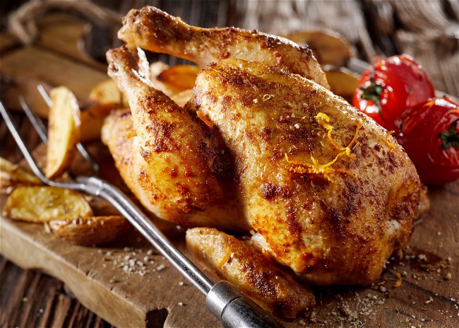 Image of Homemade Seasoned Roast Chicken