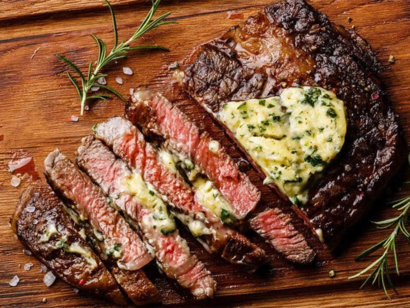 Image of Pan Seared Organic Ribeye with Cremini Mushrooms