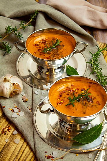 Image of Sopa India de tomates asados