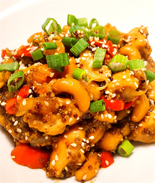 Image of Cashew Chicken Quinoa Bake with Chicken Bone Broth