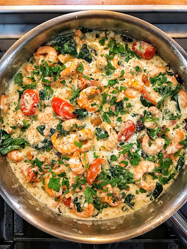 Image of Cremoso toscano de camarones
