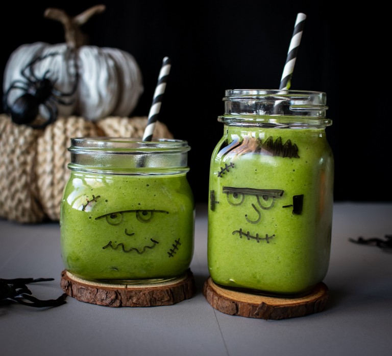 Vegan Kid-Friendly Green Franken Smoothie