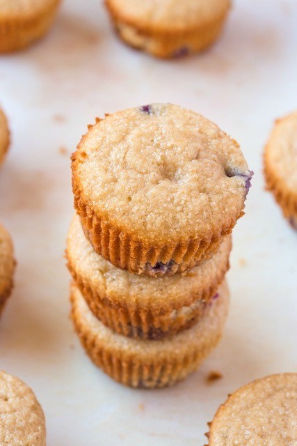 Image of Easy Blender Lemon Blueberry Protein Muffins