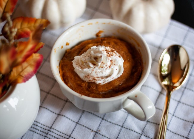 Image of Vegan Pumpkin Spice Mug Cake