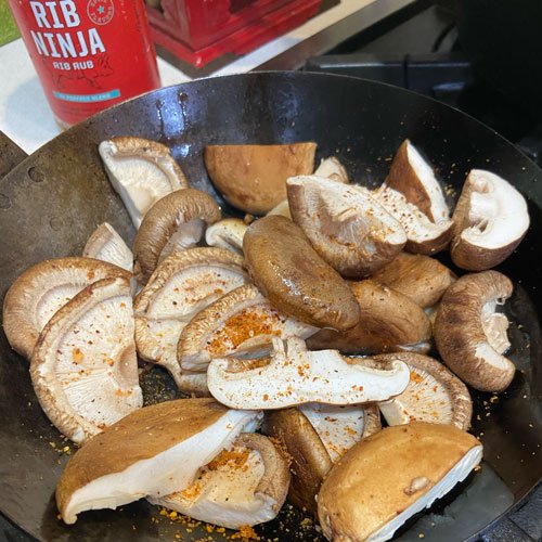Image of Heat the sesame oil in a medium skillet over medium-high...