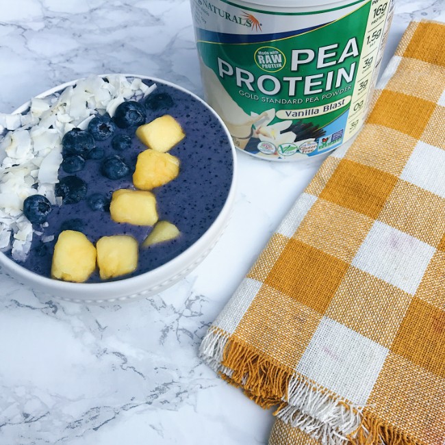 Image of Blueberry Piña Colada Smoothie Bowl