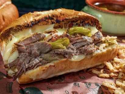 Image of Big Green Egg: Shredded Beef Sandwich