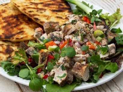 Image of Big Green Egg: Smoked Curried Chicken Salad