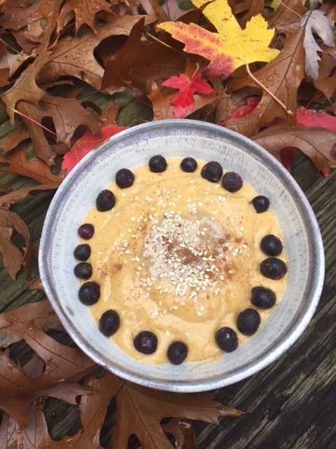 Image of Spiced Banana Pumpkin Smoothie Bowl