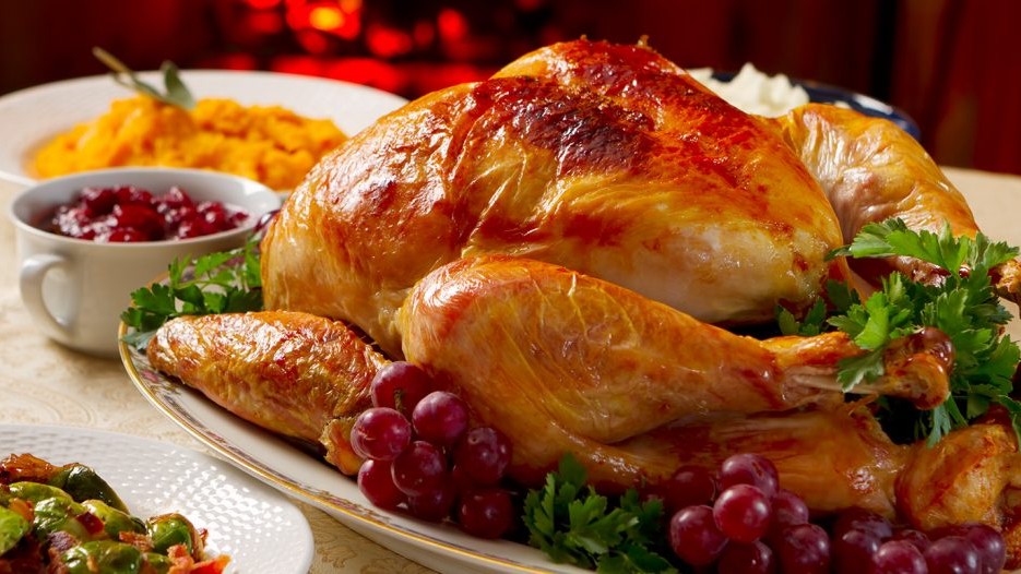 Image of Roast Turkey with Cranberry Sauce